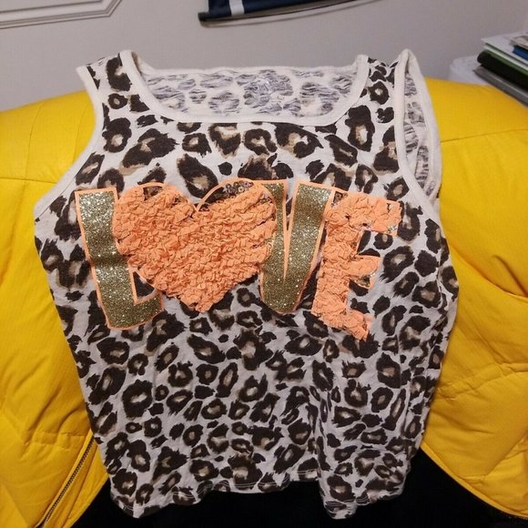 Justice Brand- Set Of 2 Girls Adorable Tops - Picture 4 of 6